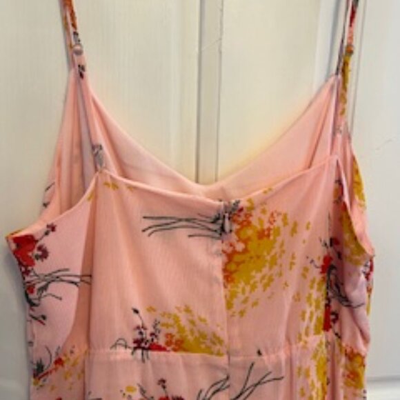 J. Crew Mercantile Maxi Dress Pink Floral Tiered Strappy, Size 8 - Picture 7 of 12